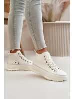 Dámské Tenisky Na Platformě Eko Kůže Big Star Bílé Dámské Tenisky Na Platformě Eko Kůže Big Star Bílé