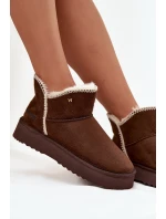 Dámské sněhule Wrangler na platformě – čokoládová Dámské sněhule Wrangler na platformě – čokoládová