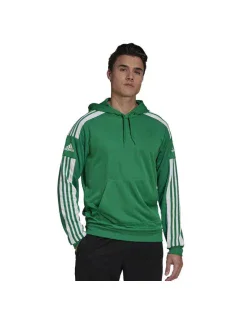 Pánská mikina s kapucí GP6437 Zelená s bílou - Adidas