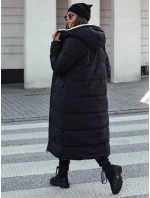 Dámská zimní bunda oboustranná prošívaná bunda s kapucí černá Dstreet model 21980611 - FashionStreet