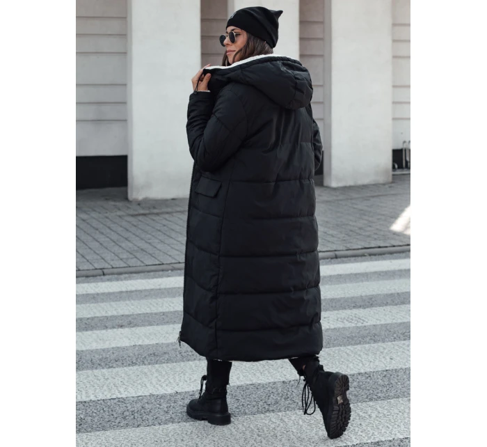 Dámská zimní bunda oboustranná prošívaná bunda s kapucí černá Dstreet model 21980611 - FashionStreet