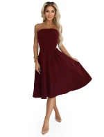 rozšířené midi šaty pro vínové model 21735047 - numoco rozšířené midi šaty pro vínové model 21735047 - numoco