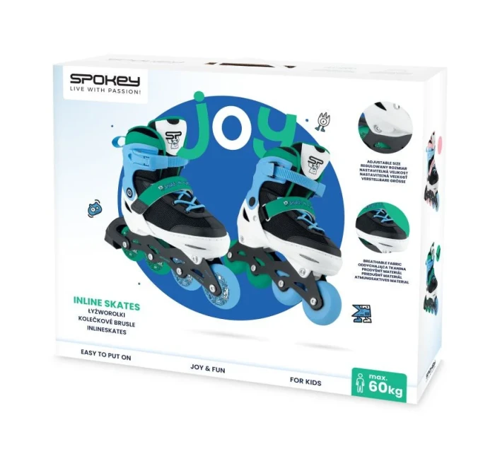 Kolečkové brusle Spokey Joy Jr SPK-942275 r. 27-30