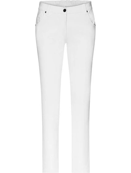Daiber JN 3001 (34-52) Dámské elastické kalhoty 02.3001 white Daiber JN 3001 (34-52) Dámské elastické kalhoty 02.3001 white