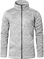 Promodoro 7720 Pánská pletená fleecová bunda 40.7720 heather grey