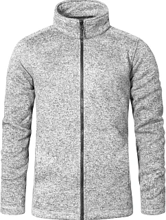 Promodoro 7720 Pánská pletená fleecová bunda 40.7720 heather grey