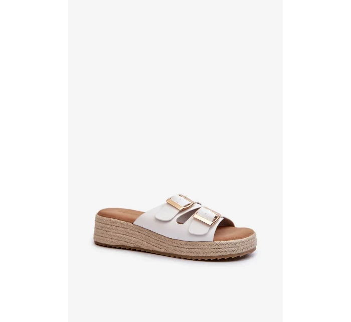 Dámské pantofle se eko bílá model 20450591 - Kesi