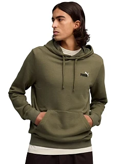 Pánská mikina Puma ESS 2 Color Small No.1 Logo Hoodie olive 684719 81 pánské