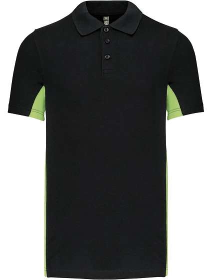 Kariban K 232 2-barevné piqué polo "Flag" 20.K232 black/lime Kariban K 232 2-barevné piqué polo "Flag" 20.K232 black/lime