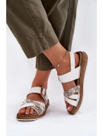 Dámské Sandály S Přezkou model 21697903 Bílé - Inblu