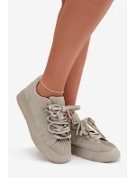 Ozdobené dámské tenisky zelené model 21834867 - Boto