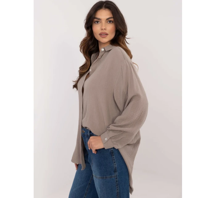 Koszula model 20613975 ciemny bezowy - FPrice