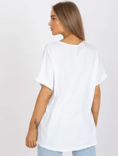 Tričko DHJ TS 6860.26X bílá a žlutá