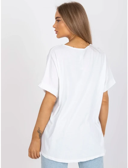 Tričko DHJ TS 6860.26X bílá a žlutá