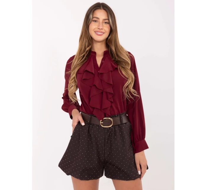 Szorty MI SN model 21480341 ciemny brązowy - FPrice Szorty MI SN model 21480341 ciemny brązowy - FPrice