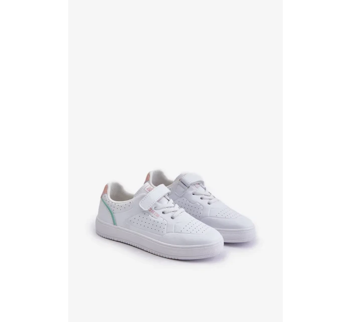 Dětské Tenisky Z Eko Kůže Na Suchý Zip Big Star Bílé