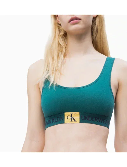 Sportovní podprsenka QF4918E-ZAY zelená - Calvin Klein Sportovní podprsenka QF4918E-ZAY zelená - Calvin Klein