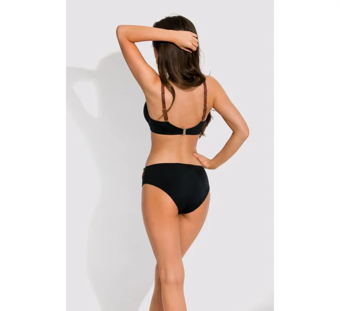 Dámská plavková podprsenka KAIR Černá s hnědou - Mediolano Dámská plavková podprsenka KAIR Černá s hnědou - Mediolano