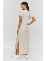 Denní šaty model 21092461 béžové - Makadamia