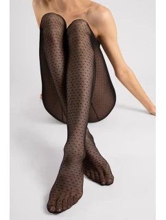 Dámské punčochové kalhoty Patrizia 20 den I5001 Černá vzor - Fiore