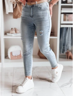 Dámské džínové kalhoty mom fit MOMWAY blue FashionStreet UY2489