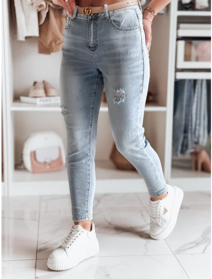 Dámské džínové kalhoty mom fit MOMWAY blue FashionStreet UY2489