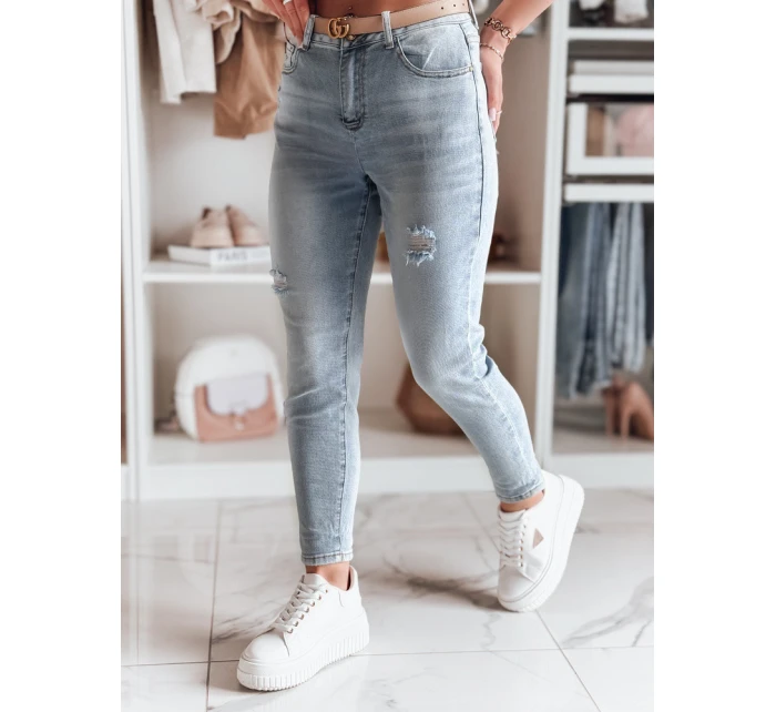 Dámské džínové kalhoty mom fit MOMWAY blue FashionStreet UY2489