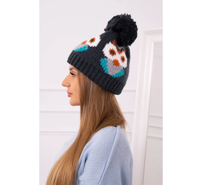 Dámská čepice Owl K340 navy blue