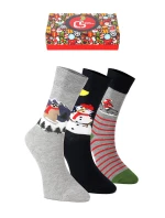 Vánoční unisex ponožky na – set 3 mix barev model 21772716 - K-Fashion Vánoční unisex ponožky na – set 3 mix barev model 21772716 - K-Fashion