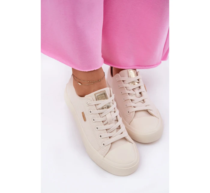 Dámské Textilní Tenisky Big Star model 21692161 Béžové - Big Star Shoes Dámské Textilní Tenisky Big Star model 21692161 Béžové - Big Star Shoes