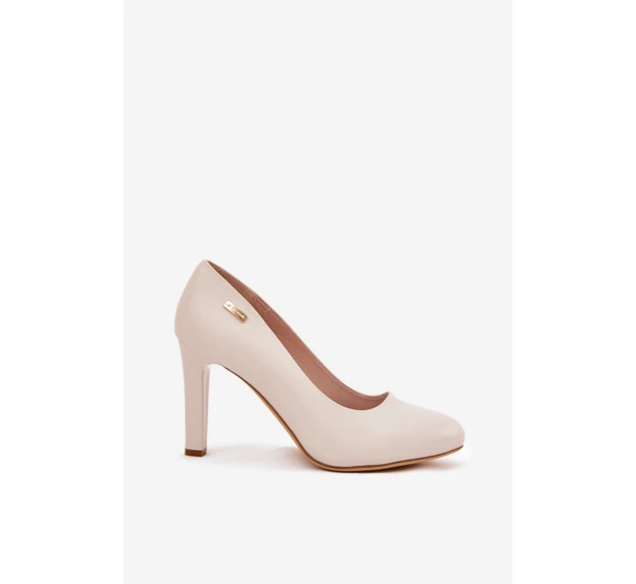Dámské lodičky na podpatku světle béžové Sergio Leone Campbell Dámské lodičky na podpatku světle béžové Sergio Leone Campbell