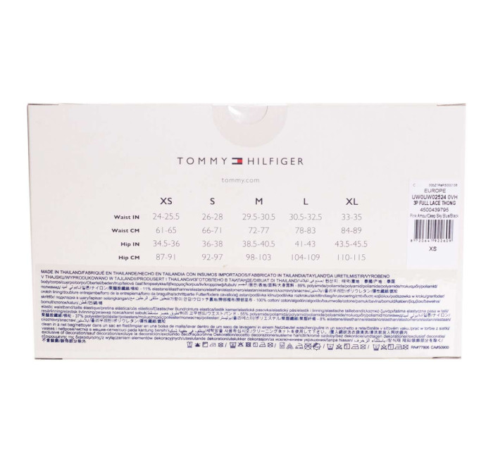 Tommy Hilfiger Tanga UW0UW025240VH černá/růžová/modrá