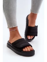 Dámské pantofle na platformě Big Star Černá Dámské pantofle na platformě Big Star Černá