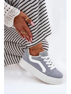 Dámské tenisky na platformě – modré Tellnira