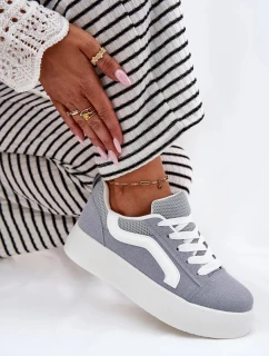 Dámské tenisky na platformě – modré Tellnira