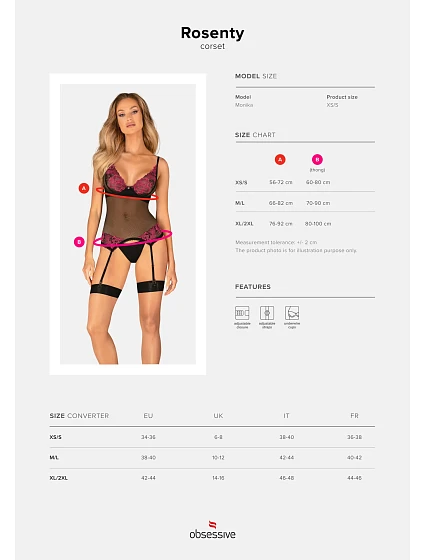 Svůdný korzet model 18978784 corset - Obsessive