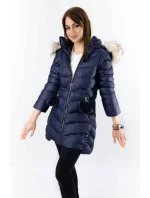 ZIMOWA KURTKA DAMSKA Z  GRANATOWA model 21241952 - SPEED.A
