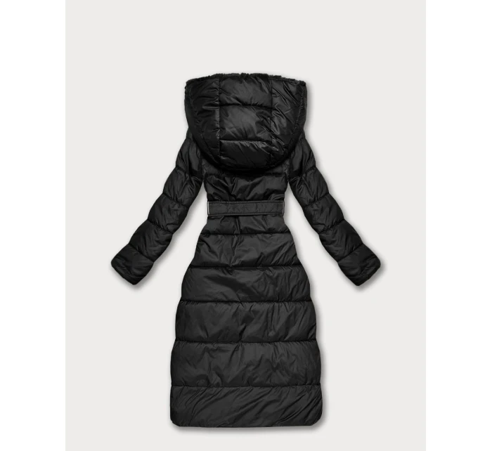 Černá oboustranná zimní bunda - kožíšek Minority (P3-6020-1)