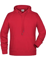 Pánská raglánová mikina s kapucí 02. red model 22435167 - Daiber Pánská raglánová mikina s kapucí 02. red model 22435167 - Daiber