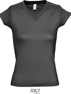 SOL'S Moon Dámské tričko s výstřihem do V model 22535301 dark grey
