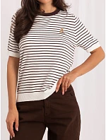 Svetr IR SW 57881.99, bílo-hnědý Svetr IR SW 57881.99, bílo-hnědý