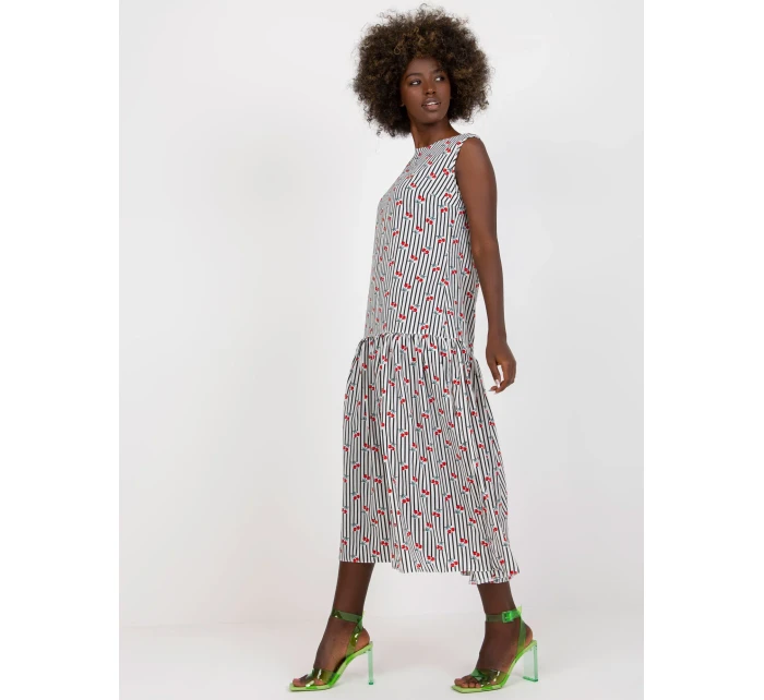 Šaty LK SK 506986 1.89 bílá a černá Šaty LK SK 506986 1.89 bílá a černá