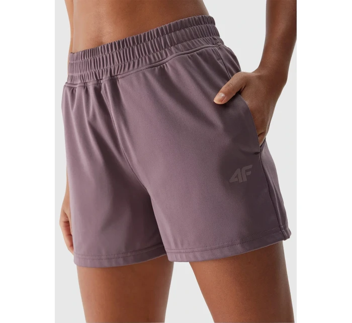 Dámské sportovní rychleschnoucí šortky 4F - světle hnědé
