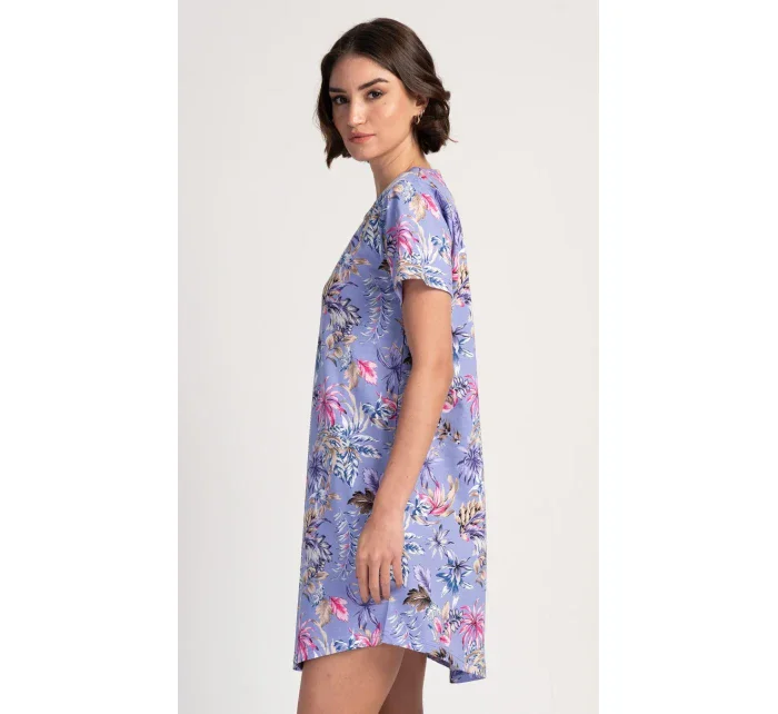 Dámská noční košile s krátkým rukávem model 19902956 - Vienetta Dámská noční košile s krátkým rukávem model 19902956 - Vienetta