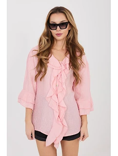 Košile s dlouhým rukávem model 225518 Italy Moda