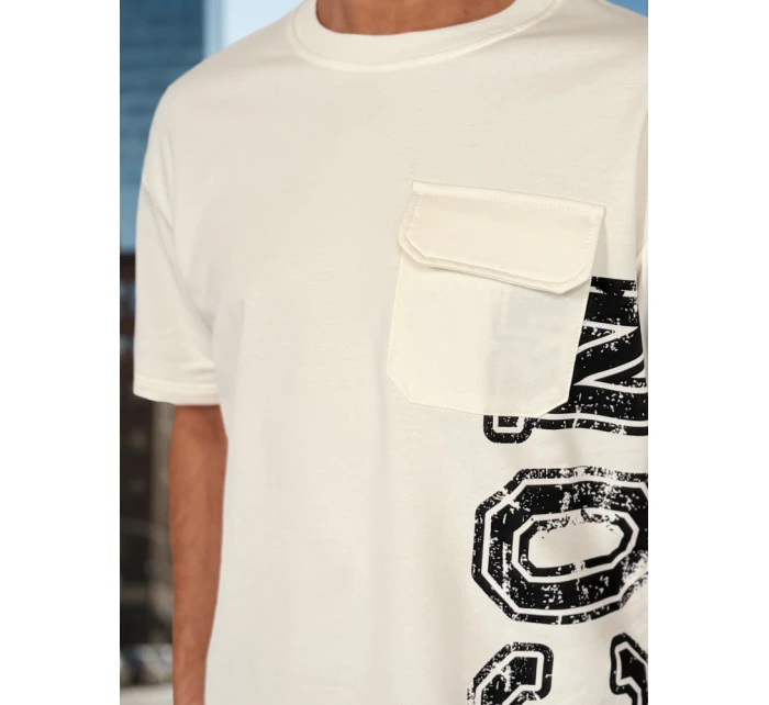 Pánská bílá souprava s potiskem Dstreet model 21988639 - FashionStreet