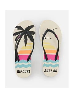 Dámské žabky RIP CURL Mixed Bloom Open Toe, hnědé