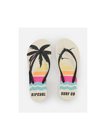 Dámské žabky RIP CURL Mixed Bloom Open Toe, hnědé