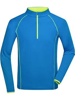 Daiber JN 498 Pánské funkční tričko s dlouhým rukávem 02.0498 bright blue/bright yellow