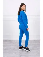 Chrpově modrá tepláková souprava